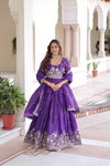 KA 5059 Gold Crush With Multi Thread Embroidery Zari Sequins Work Lehenga With Blouse Dupatta Bulk Orders In India